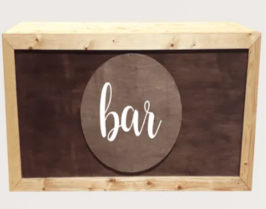 Rustic Bar Counter